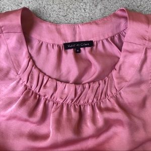 Violet & Claire Pink Satin Tank Top Size M